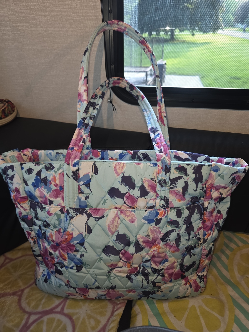 Vera Bradley Oversized XL Quilted Floral Travel Bag